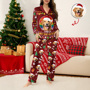 Custom Photo Best Dog Dad Mom Ever Pajamas TH10 896027