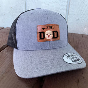 Custom Cute Kid Photo Dad Leather Patch CH07 895996