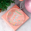 To My Daughter God Says You Are Crosswords Glass Circle Ornament LM32 895381