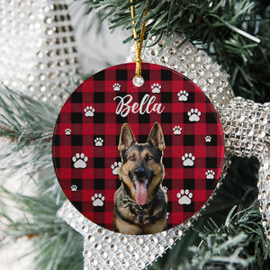 Custom Pet Photo With Icon For Dog And Cat Lovers Ceramic Ornament TH10 894257