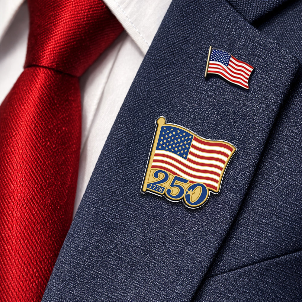 US Flag 250th Acrylic Pin TH10 169319