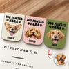You Pawsed Here Custom Dog Photo Leather Magnetic Bookmark For Book Lovers, Dog Lovers CH07 899566