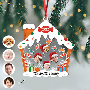Custom Family Face With Pet Christmas Shaker Ornament CH07 896916