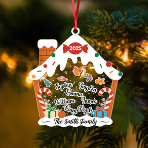 Custom House With Names Personalized Shaker Ornament Christmas Gift For Family CH07 896918