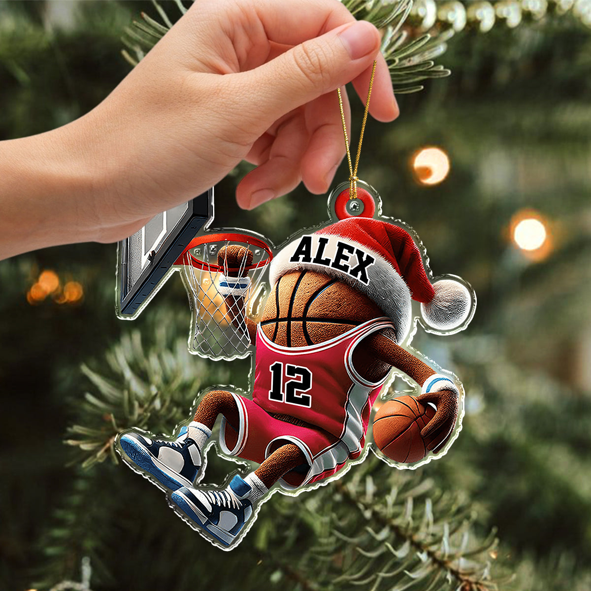 Personalized Basketball Christmas Acrylic Ornament Gift For Basketball Lovers LM32 895697