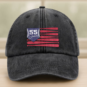 Custom Name For Baseball Player Washed Denim Baseball Cap TH10 894021