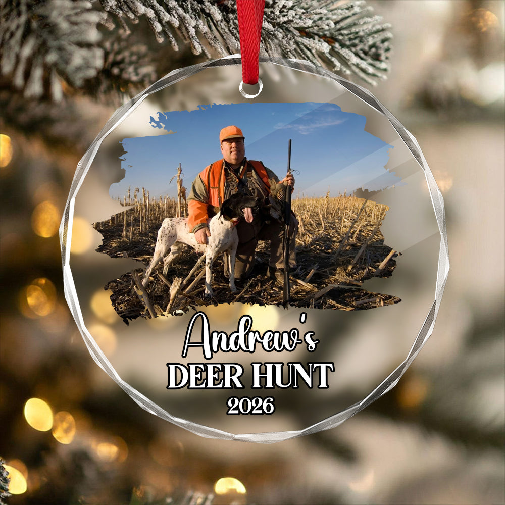 Custom Photo Hunting Glass Ornament TH10 896667