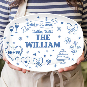 Personalized Name Wedding Party Unique Keepsake Platter LM32 893747