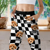Custom Photo Dog Cat - Checkerboard Street Style Sweatpants HA75 892616