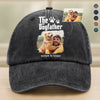 Custom Photo Dog Mother Father Washed Denim Baseball Cap HA75 897686