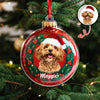 Custom Photo Dog Christmas Acrylic Ornament HA75 897566