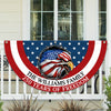 Custom Family Name American Flag 250 Years of Freedom 1776–2026 Patriotic Non-Pleated Fan Flag HO82 901334