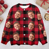 Custom Face Photo With Christmas Pattern Ugly Cardigan CH07 899820