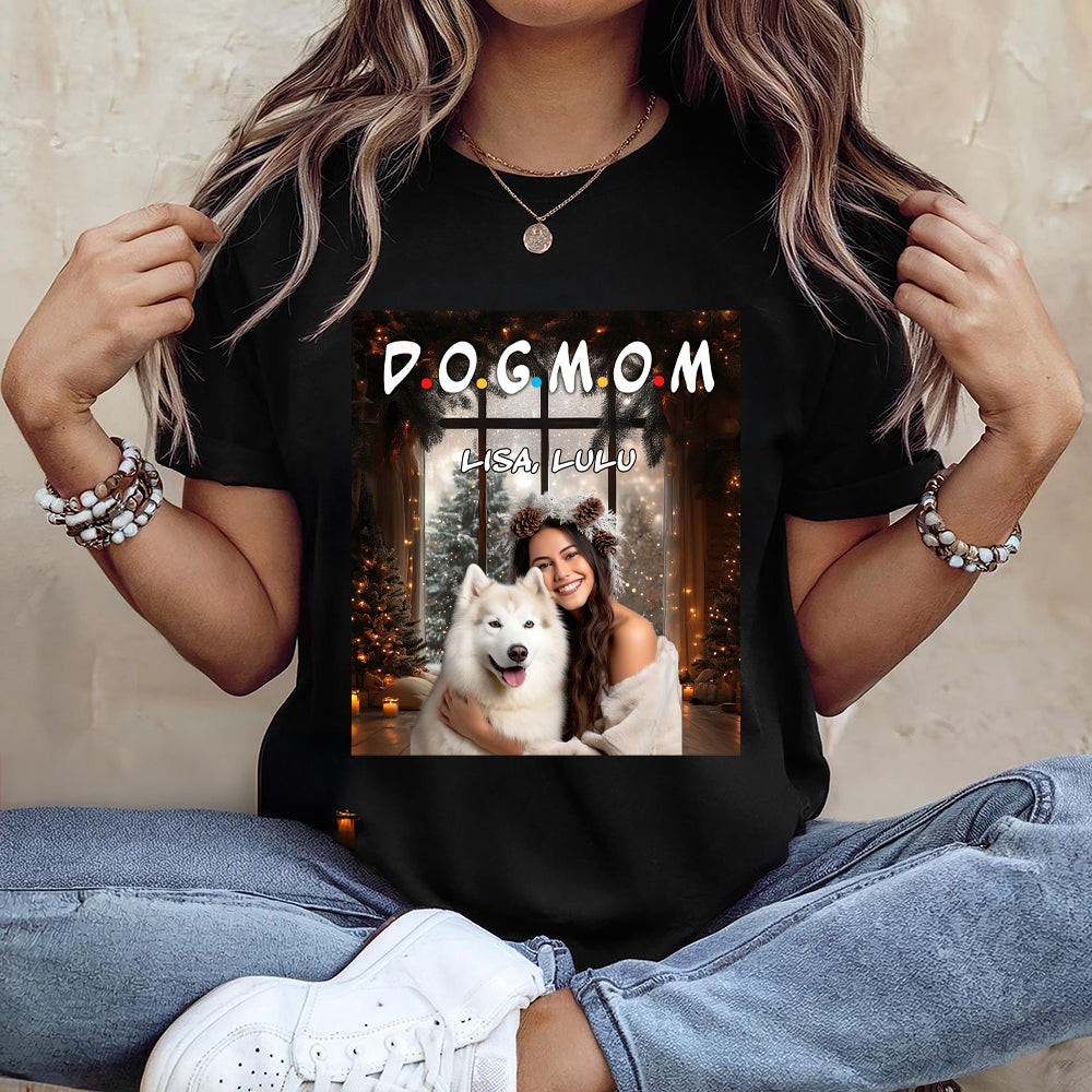 Custom Photo A Dog Mom Dad Version Dark Shirt TH10 894341