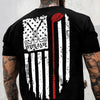 Personalized Name American Flag Golf Back Personalized Back Side Dark Shirt HA75 898632