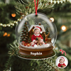 Custom Baby's First Christmas Photo Acrylic Ornament New Born Gift CH07 896856