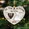 The Year We Became Mr. & Mrs. - Personalized 2-Layered Wooden Ornament CH07 896972