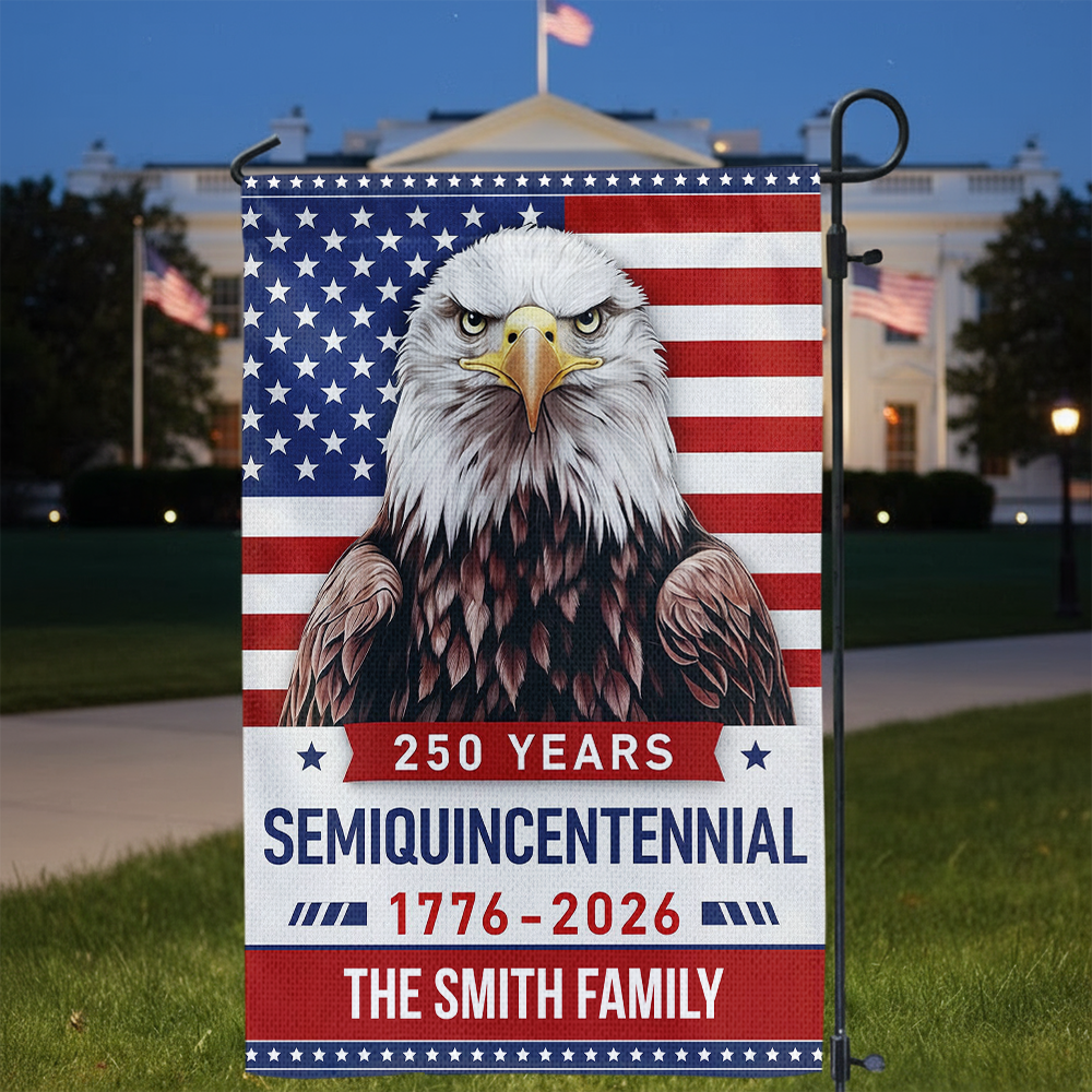 250th Anniversary Semiquincentennial Eagle Personalized Garden Flag HA75 898778