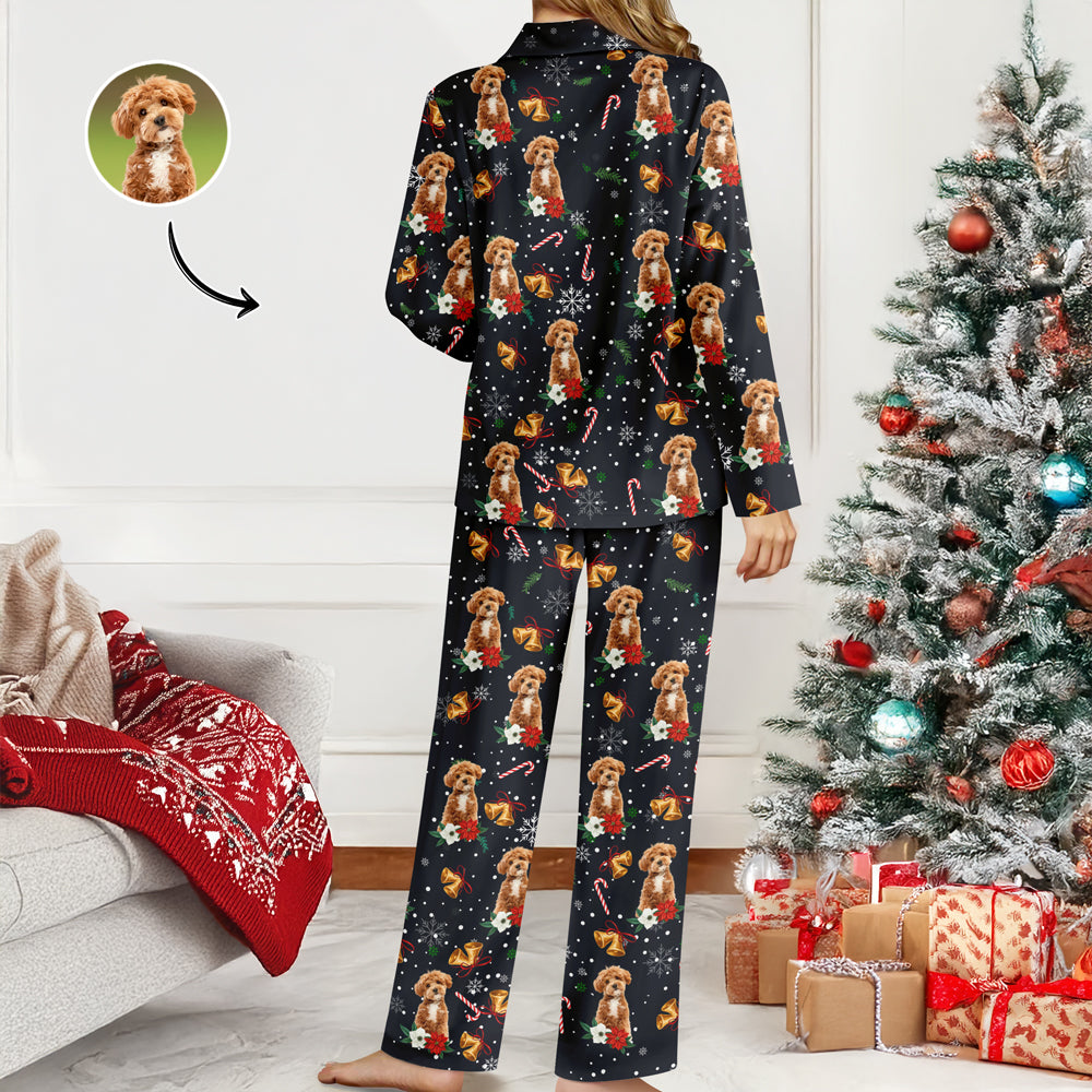 Custom Pet Photo Christmas Pajamas Gift For Pet Lovers TH10 896047