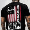 Personalized We The People 250 Years Back Dark Shirt TH10 898623