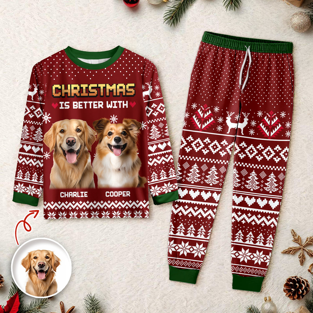 Christmas Better - Personalized Sleepwear For Dog Cat Lovers LM32 895575