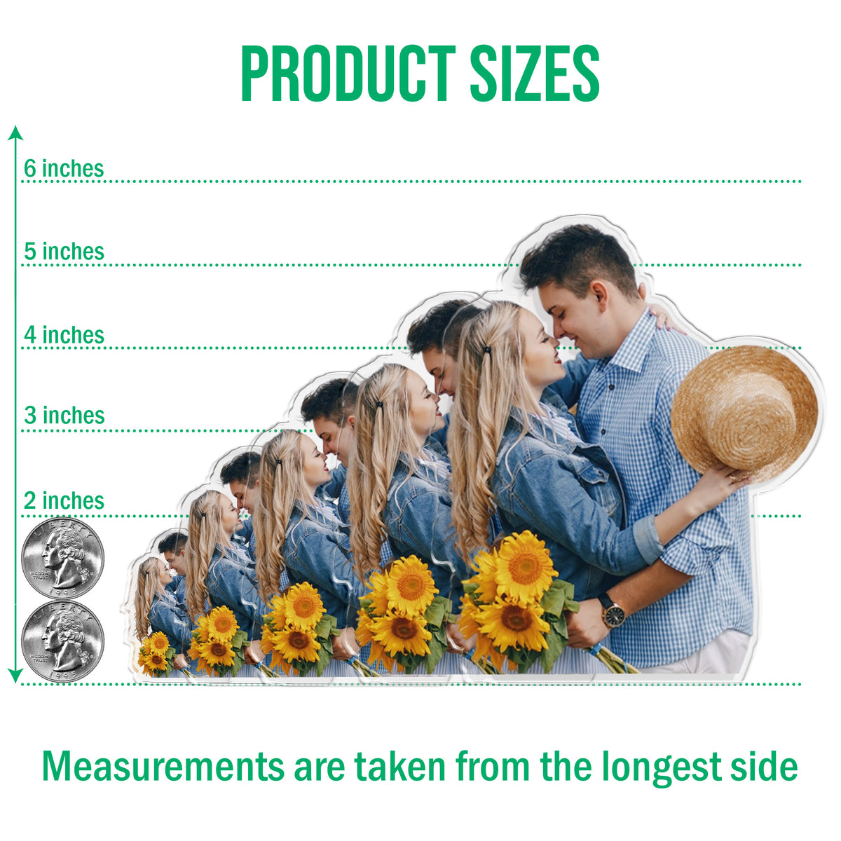 Custom Couple Photo Acrylic Fridge Magnet Gift For Couple HO82 900790