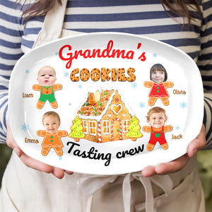 Custom Photo Cookie Tasting Crew Family Platter Christmas Gift For Mom And Grandma CH07 896226