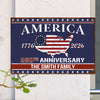 Personalized Family Name America 250th Anniversary Metal Sign TH10 898463