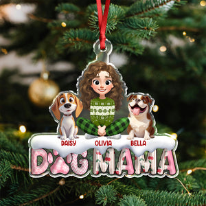 Cherry On Top This Year Dog Mom - Personalized 3D Effect Acrylic Ornament LM32 897179