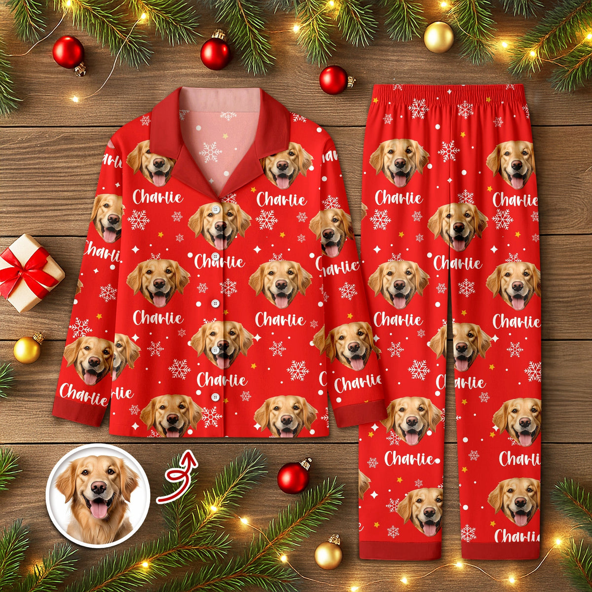 Custom Photo Dog Cat Christmas Pajamas For Pet Lovers TH10 894377