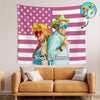 Custom Photo American Flag Tapestry CH07 895622
