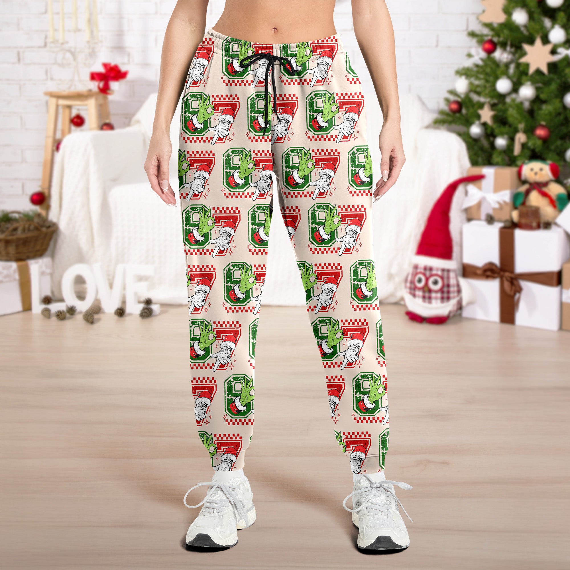 Six Seven 6 7 Christmas Trendy Christmas Meme Sweatpants HA75 898316