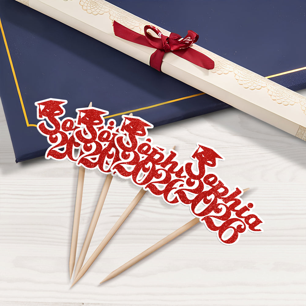 Personalized Graduation Class of 2026 Cupcake Toppers HA75 920076
