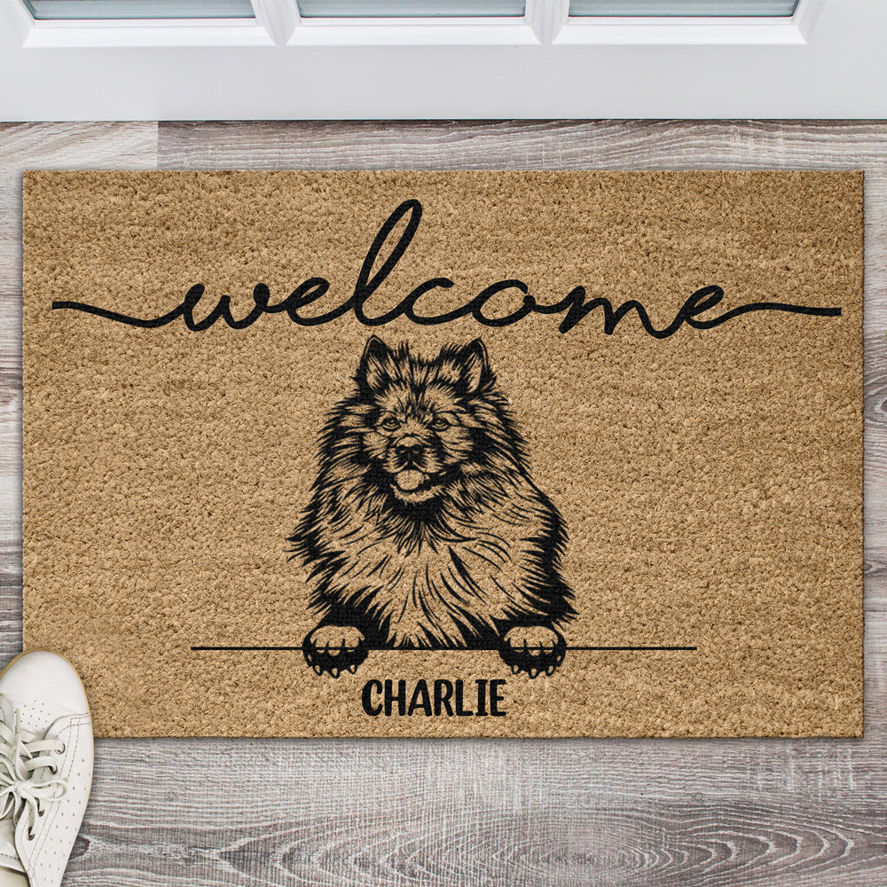 Personalized Dog Welcome Coir Doormat Gift For Dog Lovers TH10 896887