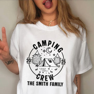 Custom Family Camping Crew Shirts 2025 - Matching Family Comfort Color Shirt LM32 895981