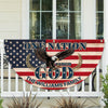 Custom Family Name American Flag One Nation Under God Soaring Patriotic Non-Pleated Fan Flag HO82 901944