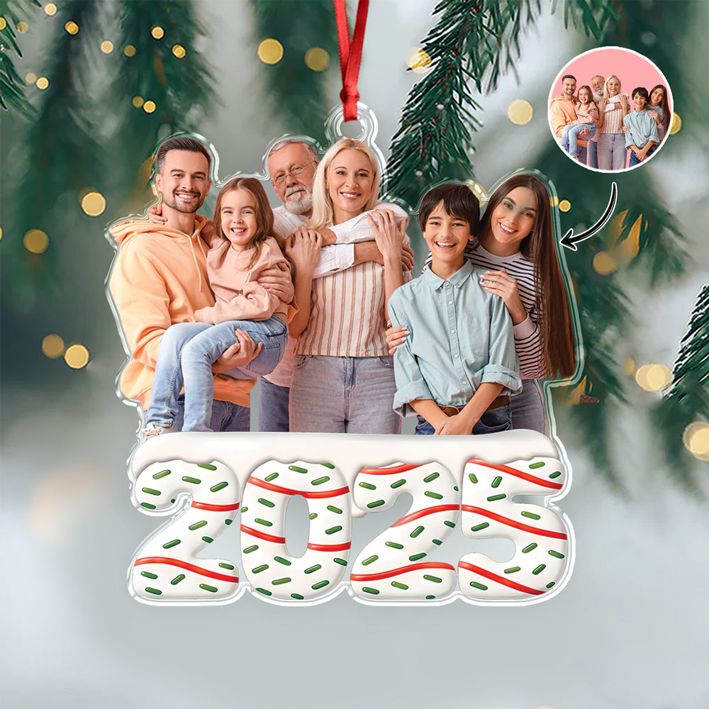 Custom Photo Acrylic Ornament Personalized Christmas Gifts For Family HA75 897868