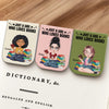 Just A Girl Who Love Books Personalized Magnetic Leather Bookmark gift for Book Lovers CH07 899524