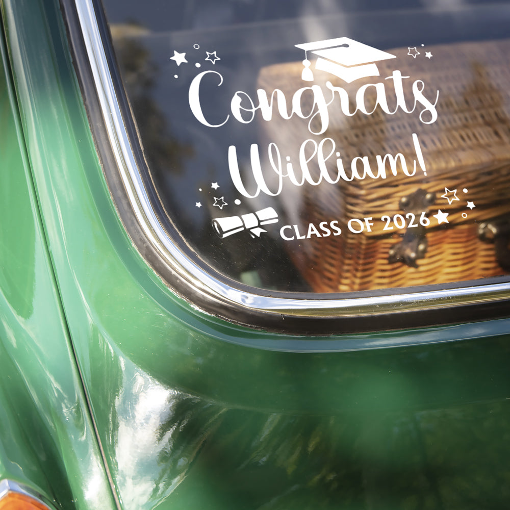 Personalized Congrats Class of 2026 Graduation Car Window Decal Sticker HA75 898820