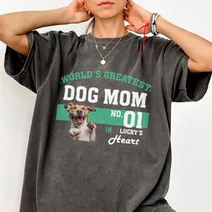 Custom Photo World's Greatest Dog Mom No.1 Comfort Shirt For Dog Lovers LM32 895567