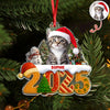 Custom Cat Christmas Cake Crew Photo - Personalized Acrylic Ornament CH07 899706
