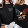Custom Name American Eagle 250 Years Patriotic Front & Back Dark Shirt HO82 901838