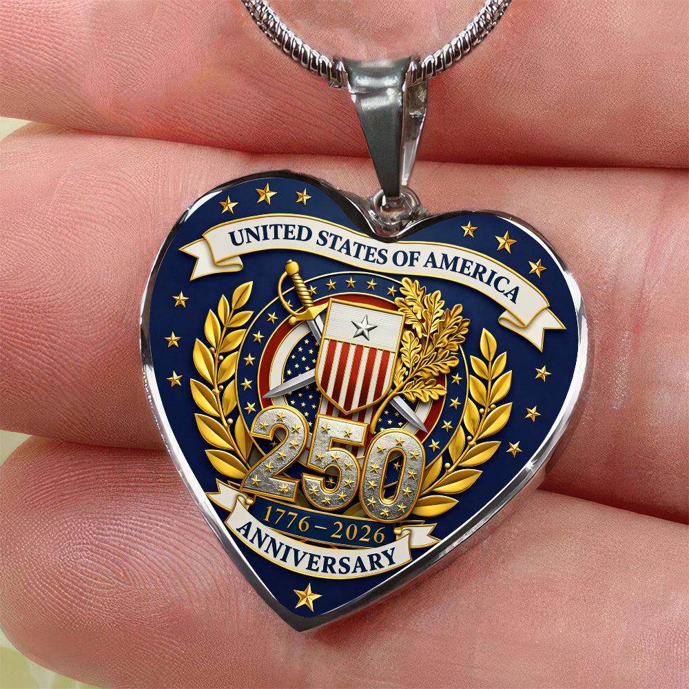 United States Of America 250 Anniversary 1776-2026 Necklace TH10 169523