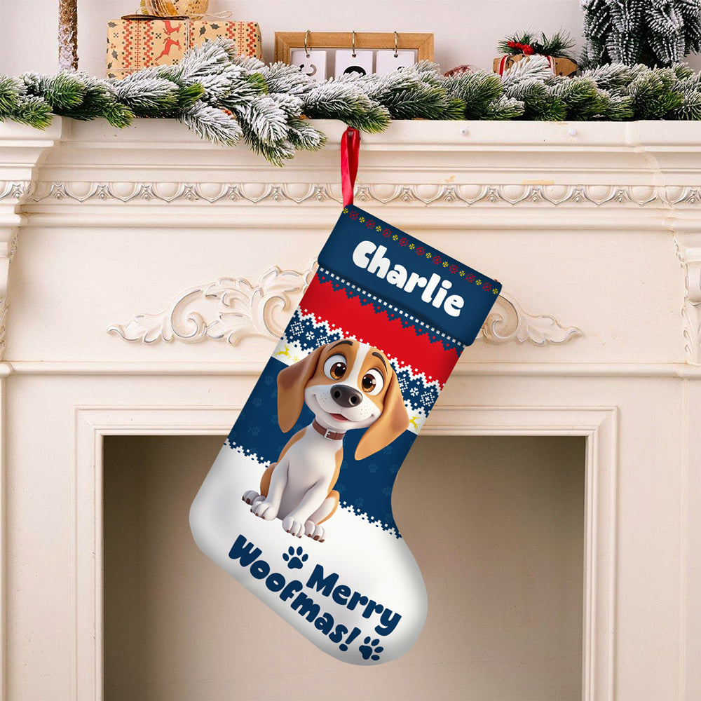 Custom Funny 3D Pet - Personalized Christmas Stocking Gift For Dog And Cat Lovers CH07 895686