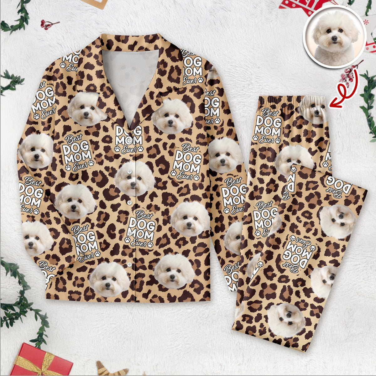 Custom Photo Dog & Cat Personalized Pajamas Christmas Gift For Pet Owners, Pet Lovers CH07 896898