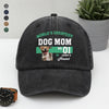 Custom Photo World's Greatest Dog Mom No.1 Washed Denim Baseball Cap LM32 895565