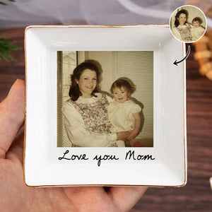 Custom Photo Love You Mom Jewelry Dish Gift For Grandma And Mom CH07 899884
