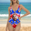 Custom Funny Face America Bathing Swimsuit Summer Party Gift CH07 895880