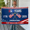 America 250th Semiquincentennial Anniversary House Flag CH07 910142