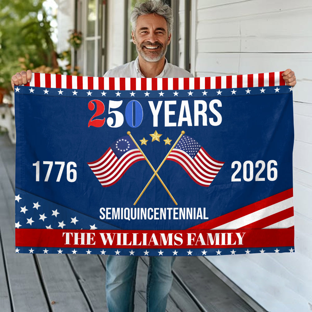 America 250th Semiquincentennial Anniversary House Flag CH07 910142